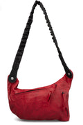 Crossbody leather bag, Red