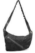 Crossbody leather bag, Plomb