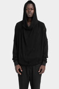 LA Haine Inside Us | AW25 - Draped hooded knit sweater M1190