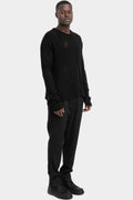 La Haine Inside Us | AW25 - Distressed knit sweater M1191
