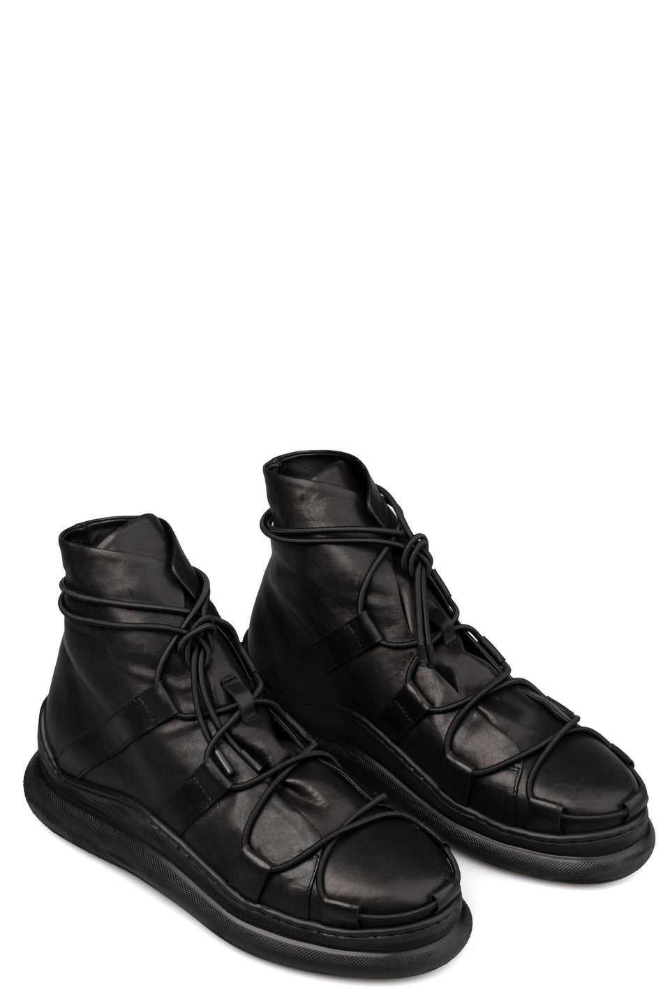 Laced lamb leather sneakers | HIGH DEFINITION