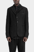 Crinkled wool blazer