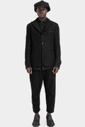 Crinkled wool blazer