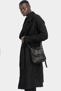 0-Hide | Accordion cracked leather bag F25B11cr