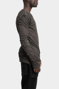 MD75 | AW25 - Double layer lightweight cotton t-shirt, Brown MD12156