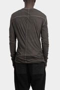 MD75 | AW25 - Double layer lightweight cotton t-shirt, Brown MD12156