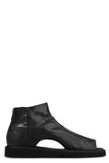 Open toe leather sandals