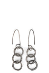 Silver earring thick link