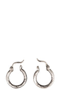 Oval silver earrings