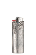 Textured silver lighter case