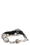 Chunky silver bead bracelet
