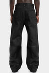 Rick Owens DRKSHDW | AW25 - Geth jeans, Black waxed | DU02E7351 BW