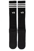 Y-3 Striped High Socks, Black