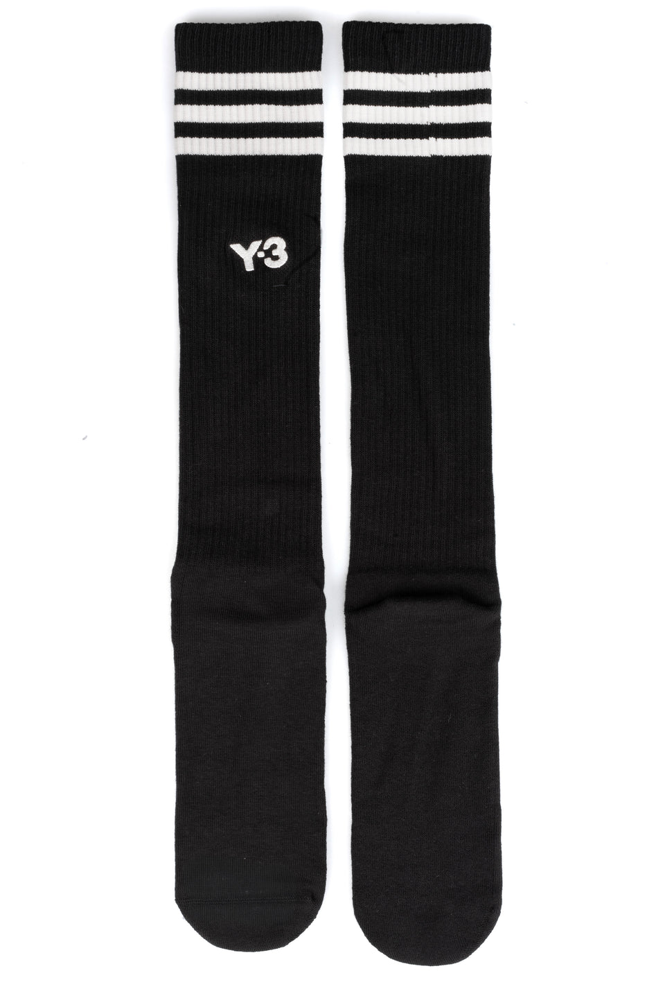 Y-3 Striped High Socks, Black