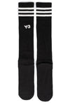 Y-3 Striped High Socks, Black