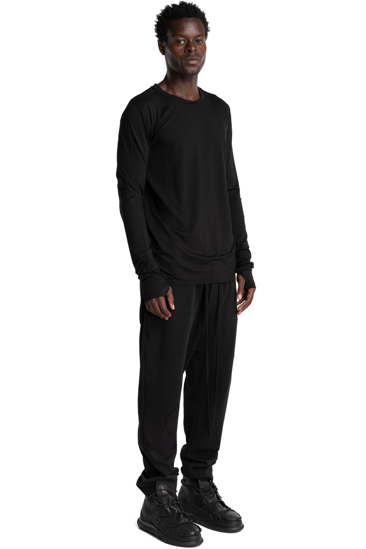 Thom Krom | AW26 - Longsleeve Shirt, Black MTS970