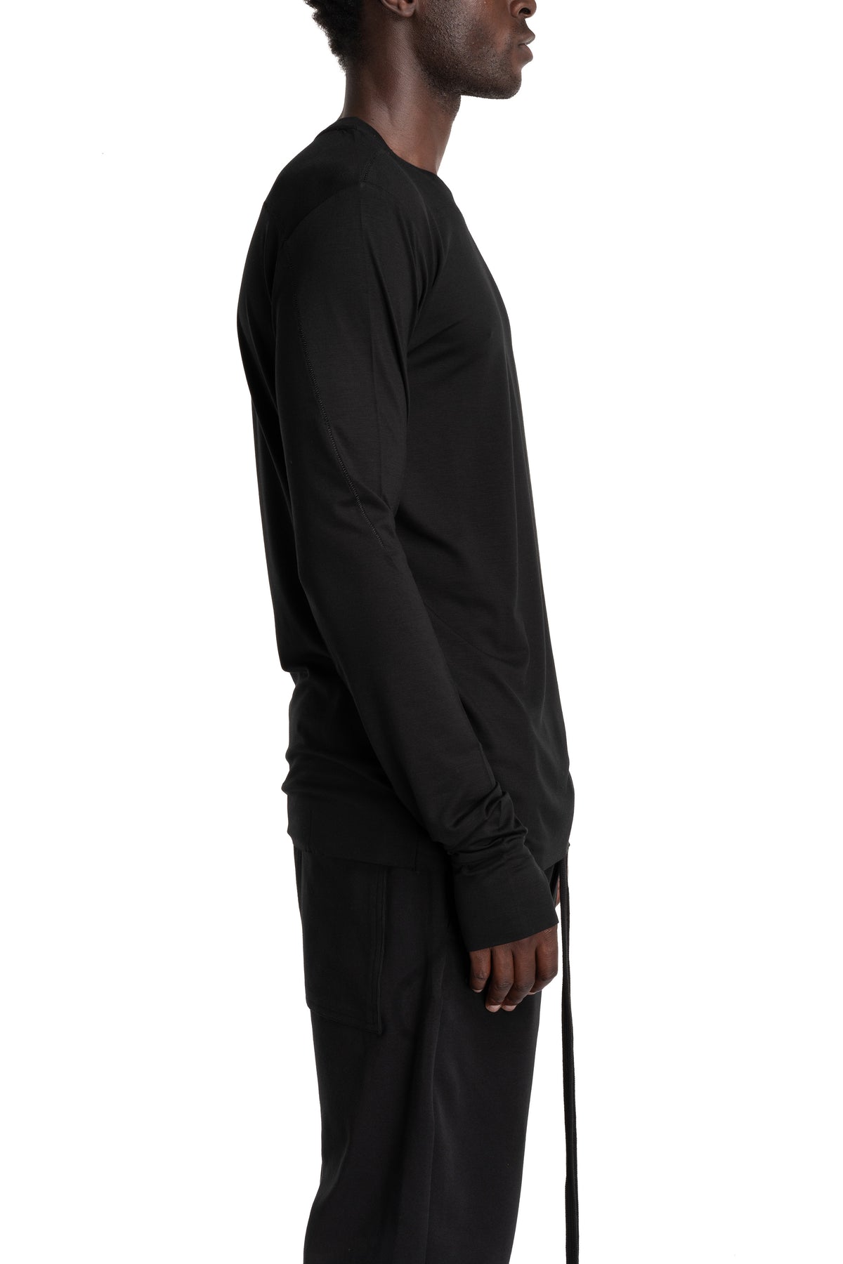 Thom Krom | AW26 - Longsleeve Shirt, Black MTS970
