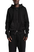 Hooded Zip Jacket, Black