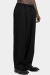 Y’s Yohji Yamamoto | Gabardine wool drawstring trousers ML-P04-103