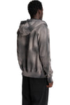 Hooded Zip Jacket, Grey Stone Wash Spray