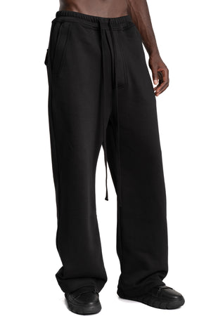 Thom Krom | AW26 - Wide Leg Jersey Trousers, Black MST540