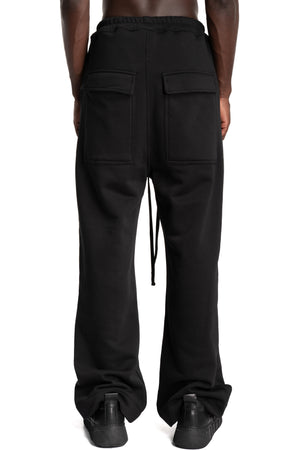 Thom Krom | AW26 - Wide Leg Jersey Trousers, Black MST540