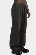 Andrea Yaaqov | AW25 - Wide sweatpants, Smoke brown 25MFED64