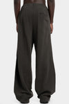 Andrea Yaaqov | AW25 - Wide sweatpants, Smoke brown 25MFED64