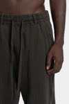 Andrea Yaaqov | AW25 - Wide sweatpants, Smoke brown 25MFED64