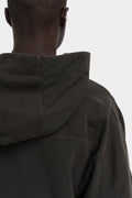 Andrea Ya'aqov | AW25 - Oversized hood sweater, Smoke brown 25MFED63