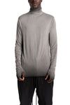 Roll Neck Longsleeve, Cold Dye Grey
