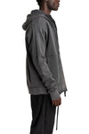 Hooded Zip Jacket, Dark Used Grey