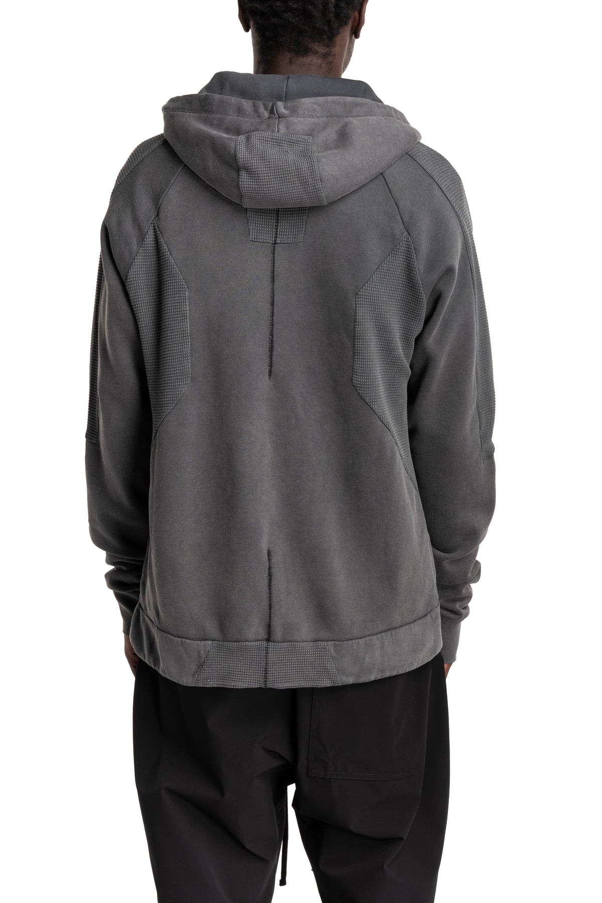 Thom Krom | AW26 - Hooded Zip Jacket, Dark Used Grey MSJ701