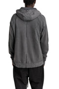 Hooded Zip Jacket, Dark Used Grey