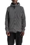 Hooded Zip Jacket, Dark Used Grey