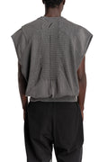 Crewneck Sleeveless Sweatshirt, Dark Used Grey