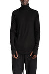 Roll Neck Longsleeve, Black