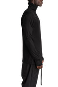 Roll Neck Longsleeve, Black