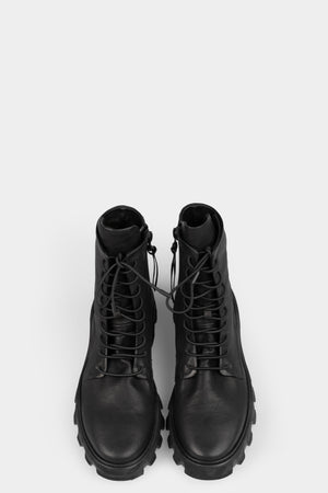 Puro | AW25 - Laced calf leather combat boots (BALANCED TASKER)