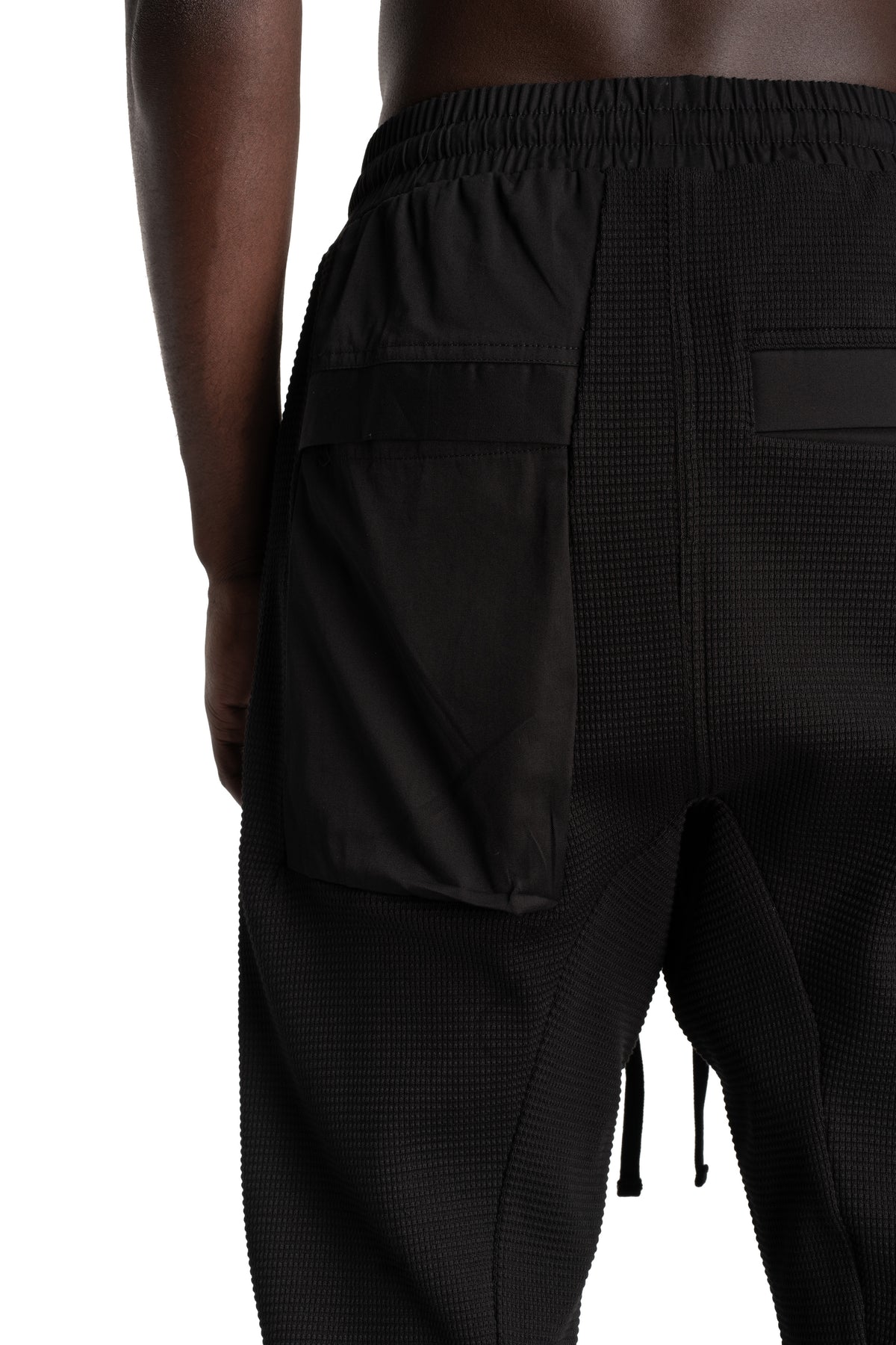 Thom Krom | AW26 - Drop Crotch Cargo Trousers, Black MST537