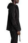 Hooded Zip Jacket, Black