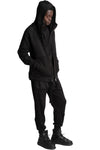 Hooded Zip Jacket, Black