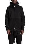 Hooded Zip Jacket, Black