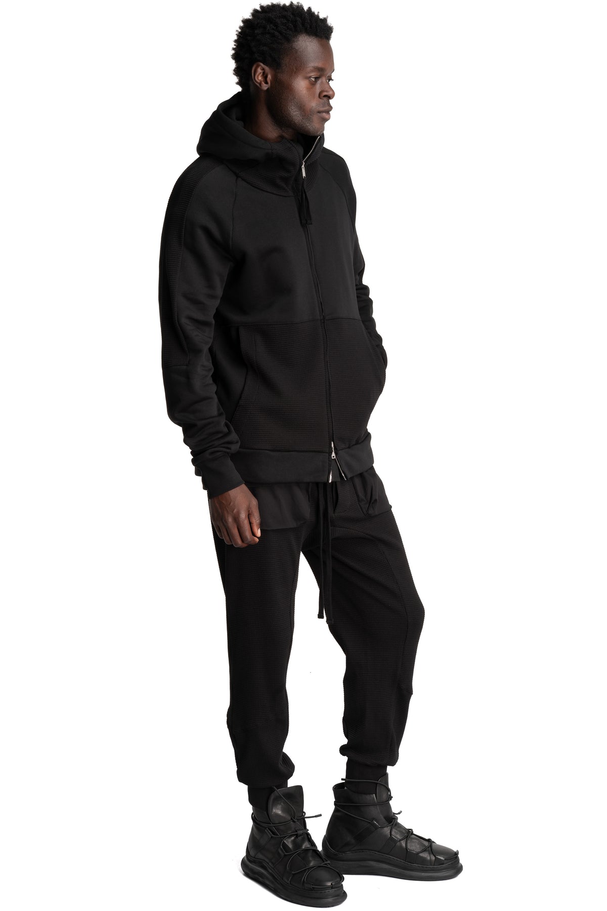 Thom Krom | AW26 - Hooded Zip Jacket, Black MSJ701