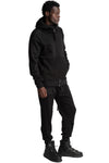 Hooded Zip Jacket, Black
