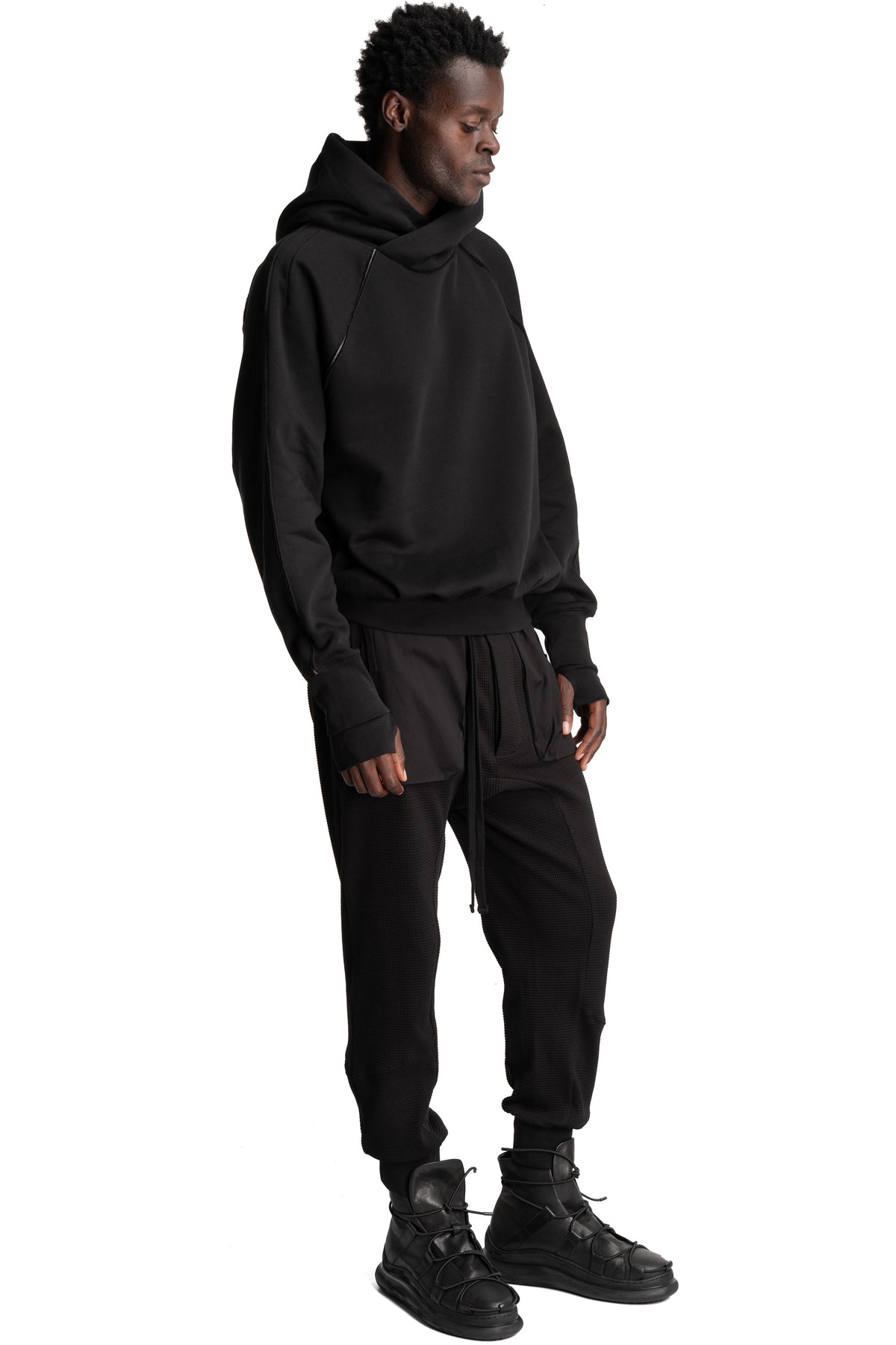 Thom Krom | AW26 - Hooded Sweater, Black MS193