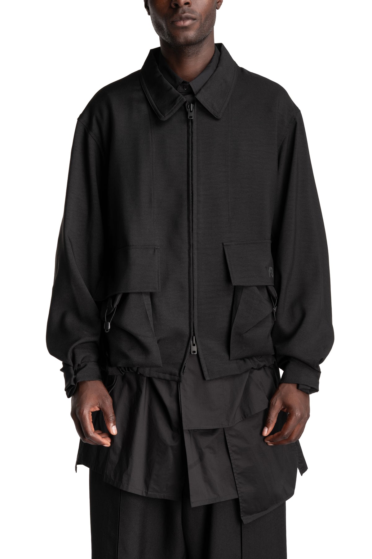 Y-3 | SS26 - Coach pocket jacket, KS7648, front view on model