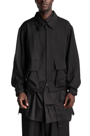 Y-3 | SS26 - Coach pocket jacket, KS7648, front view on model