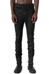 Stretch multi-seamed slim jeans, Black