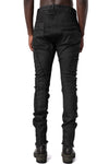 Stretch multi-seamed slim jeans, Black